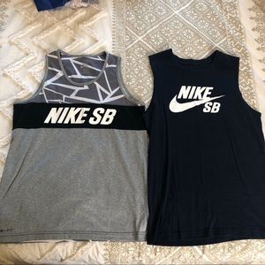 Two Nike SB Tank Tops